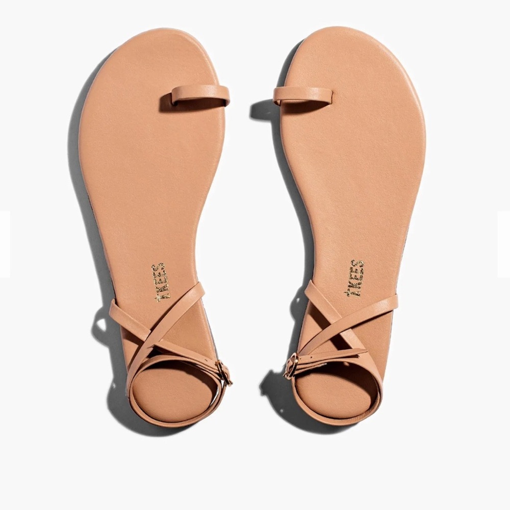 Tkees Phoebe Nude Leather Sandals